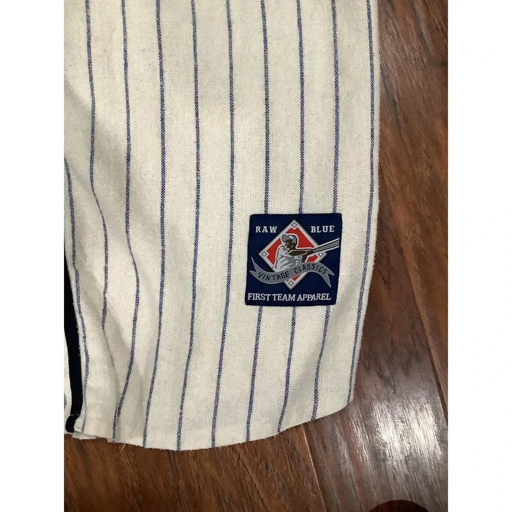 New York Baseball Jersey Men's2X Large Sewn Lettering #2 Wool Blend Hip Hop